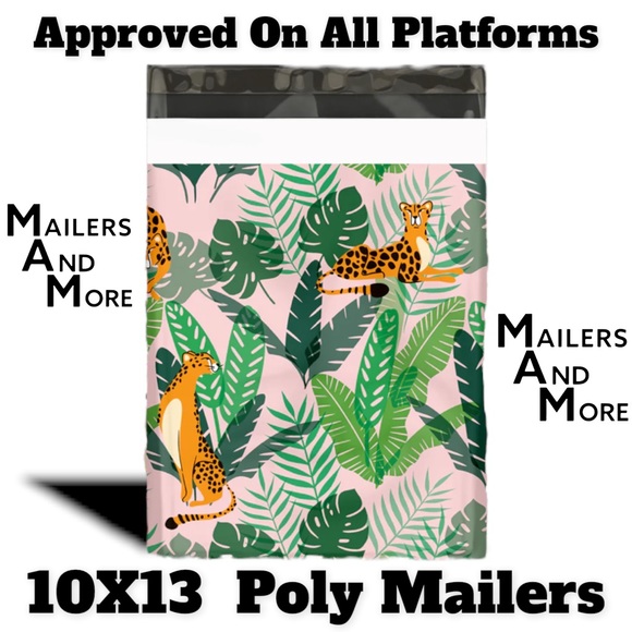 25 10X13 Poly Mailers, Cheetahs, Shipping Envelopes PRICE IS FIRM - Picture 7 of 8